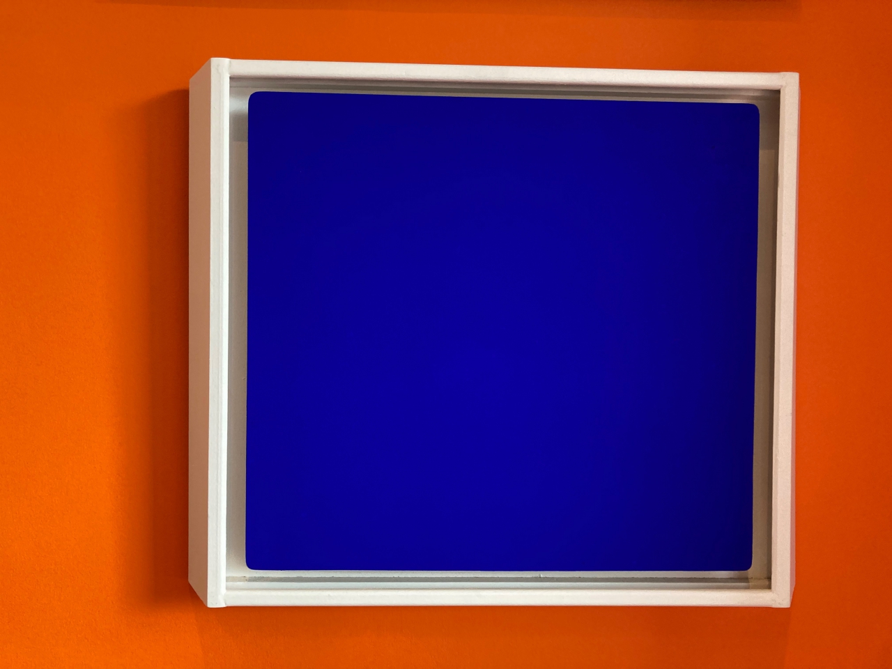 Carré bleu, Blue square, 40 x 50 cm